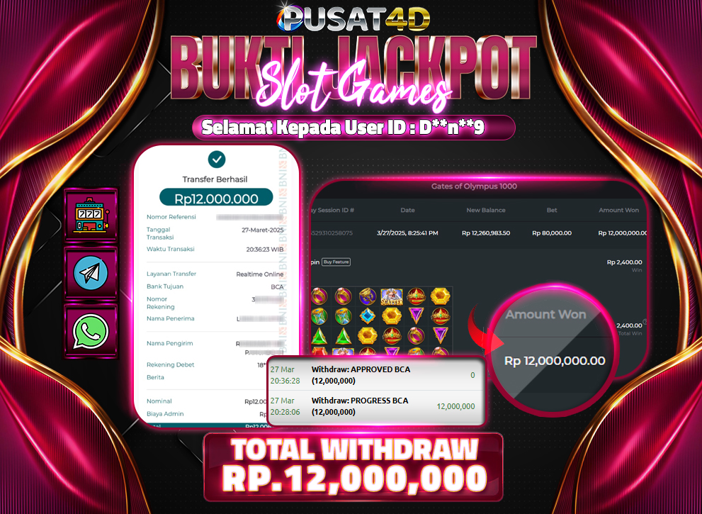 BUKTI KEMENANGAN12jt