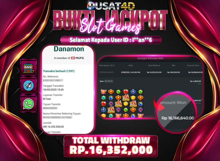 BUKTI 16jtKEMENANGAN