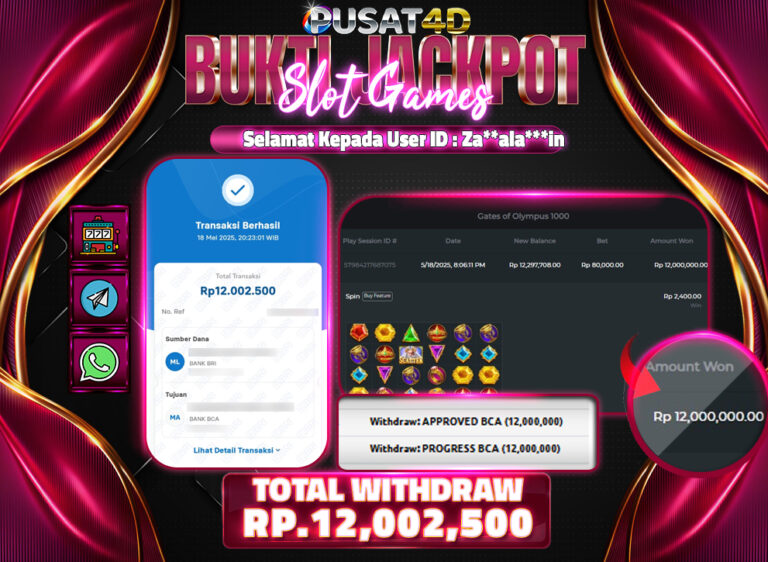 BUKTI KEMENANGAN 12 juta 18