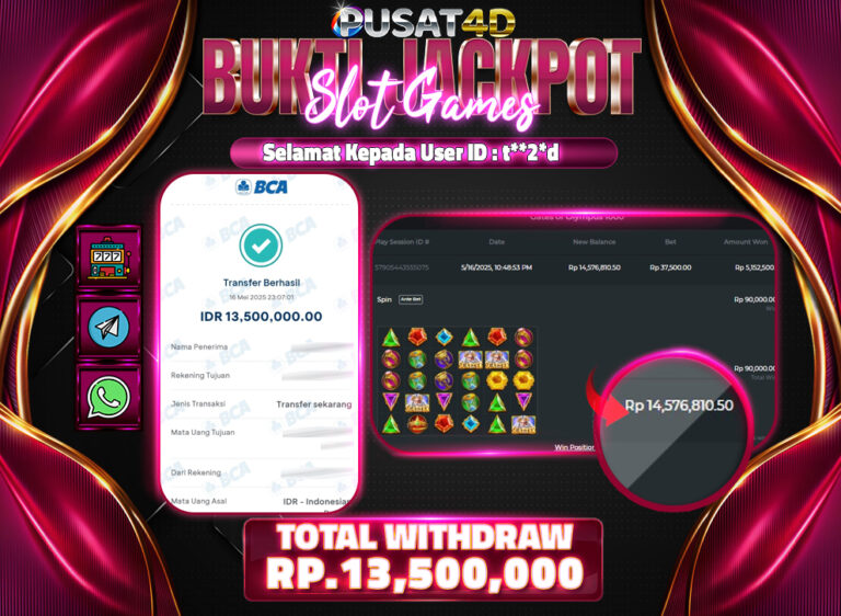 BUKTI KEMENANGAN 13 juta 16