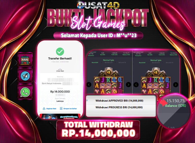 BUKTI KEMENANGAN 14 juta 11
