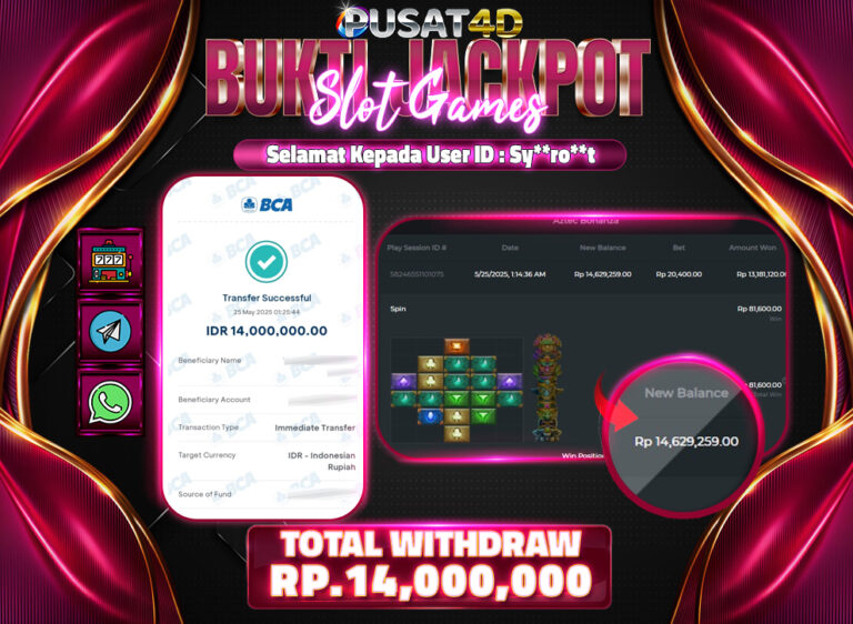 BUKTI KEMENANGAN 14 juta 25