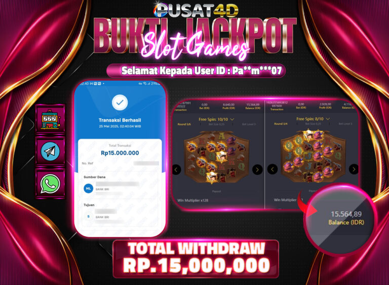 BUKTI KEMENANGAN 15 JUTA 25