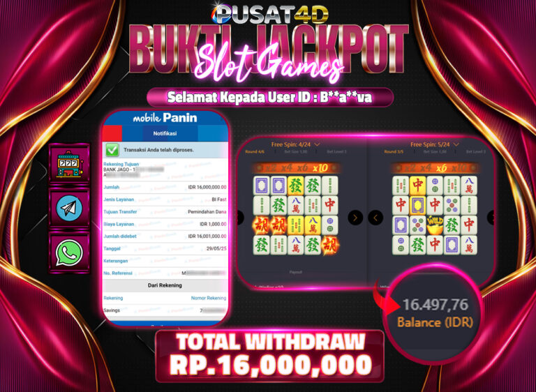 BUKTI KEMENANGAN-16jt 29 mei