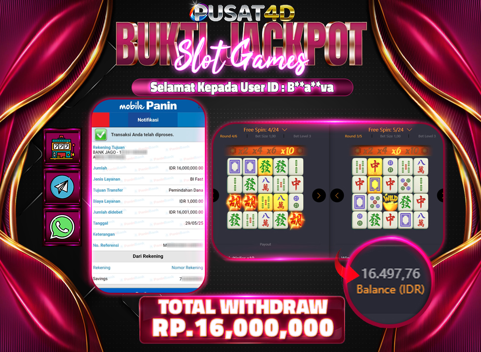 BUKTI KEMENANGAN-16jt 29 mei