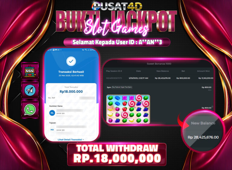 BUKTI KEMENANGAN 18 JUTA 25