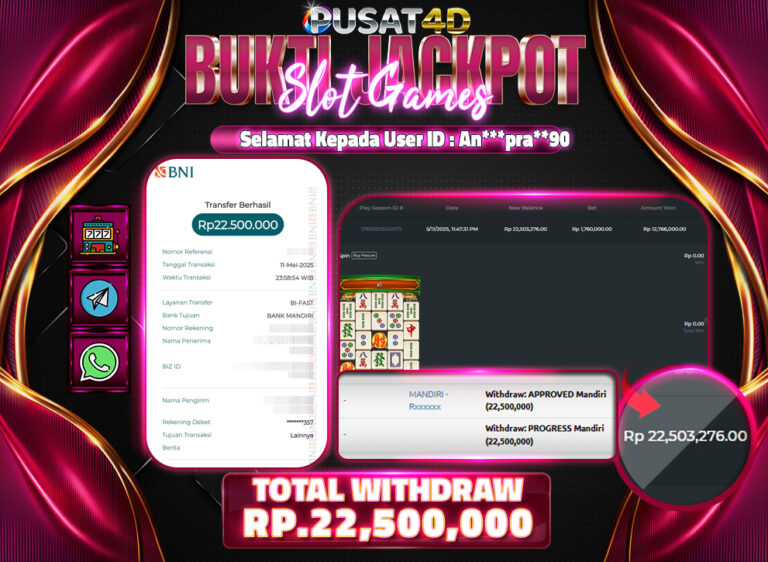 BUKTI KEMENANGAN 22 juta 11