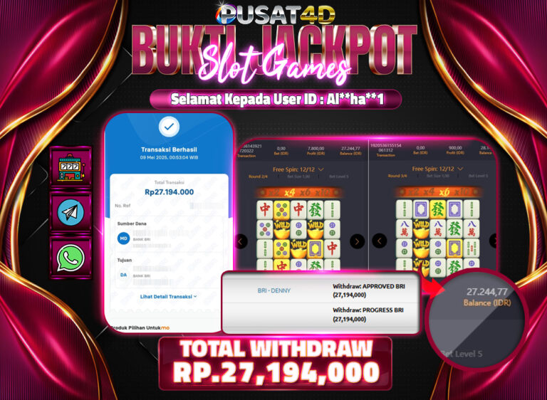 BUKTI KEMENANGAN 27 juta 09