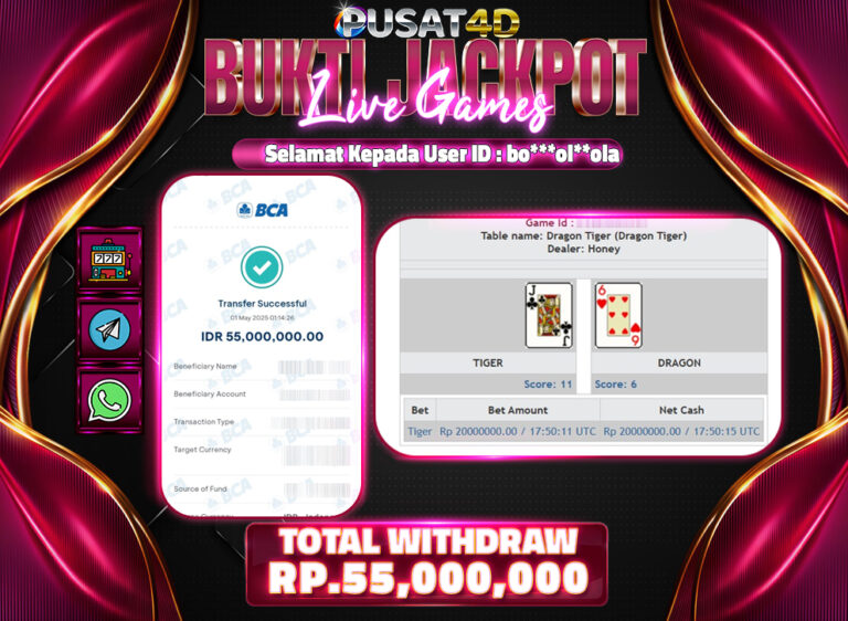 BUKTI KEMENANGAN 55 juta 1 MEI