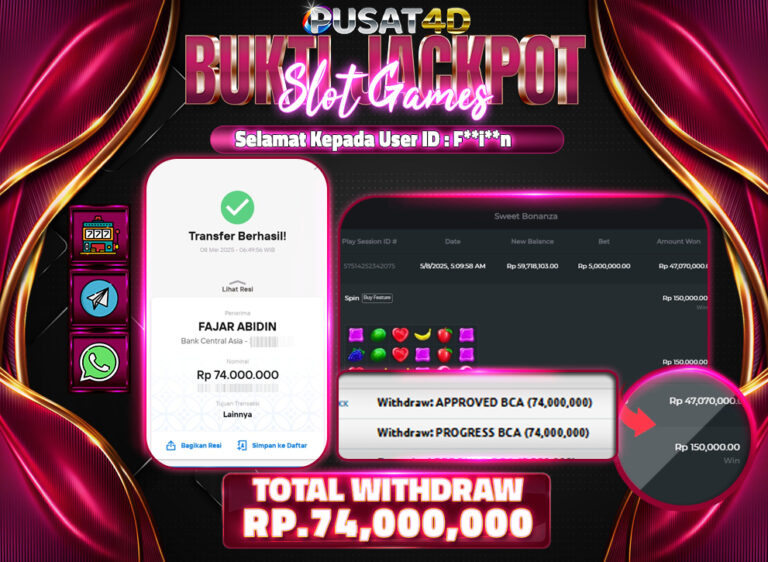 BUKTI KEMENANGAN 74 JUTA 08
