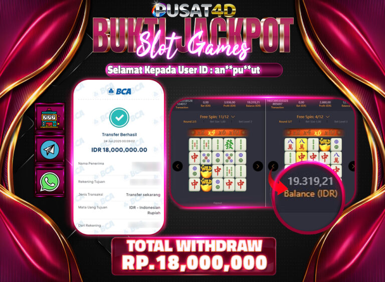 BUKTI KEMENANGAN 18 JUTA JUNI