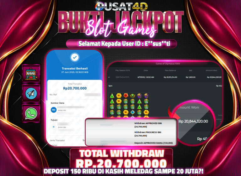 BUKTI KEMENANGAN 20 juta 7