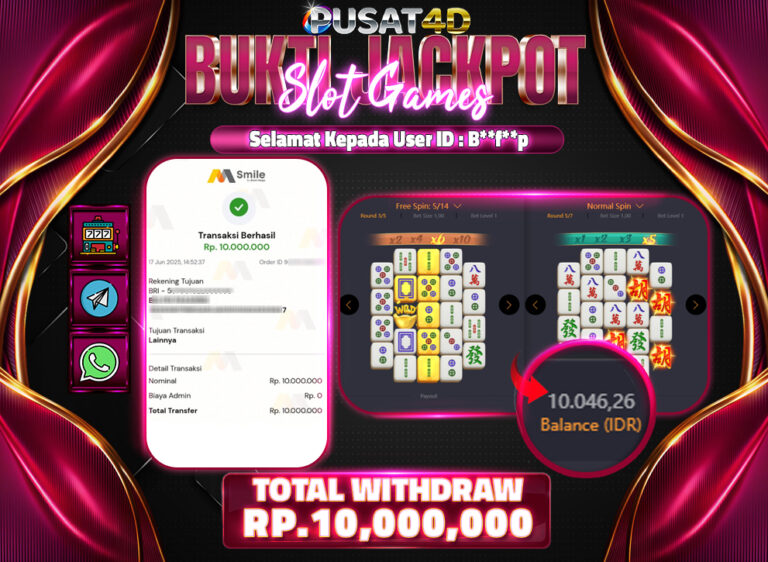 BUKTI KEMENANGAN10jt 17 juni