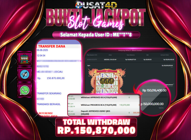 BUKTI KEMENANGAN150jt 6 juni