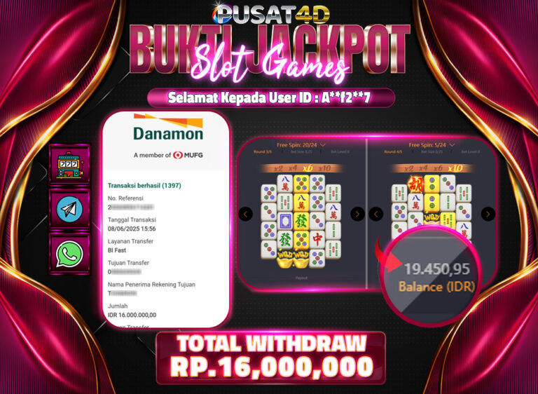 BUKTI KEMENANGAN16jt 8juni