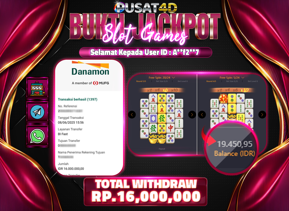 BUKTI KEMENANGAN16jt 8juni
