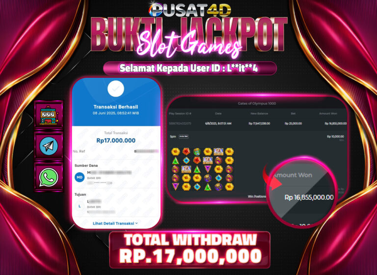 BUKTI KEMENANGAN17jt 8 juni
