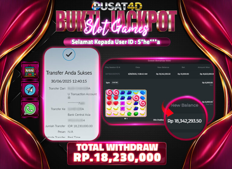 BUKTI KEMENANGAN18jt 30juni