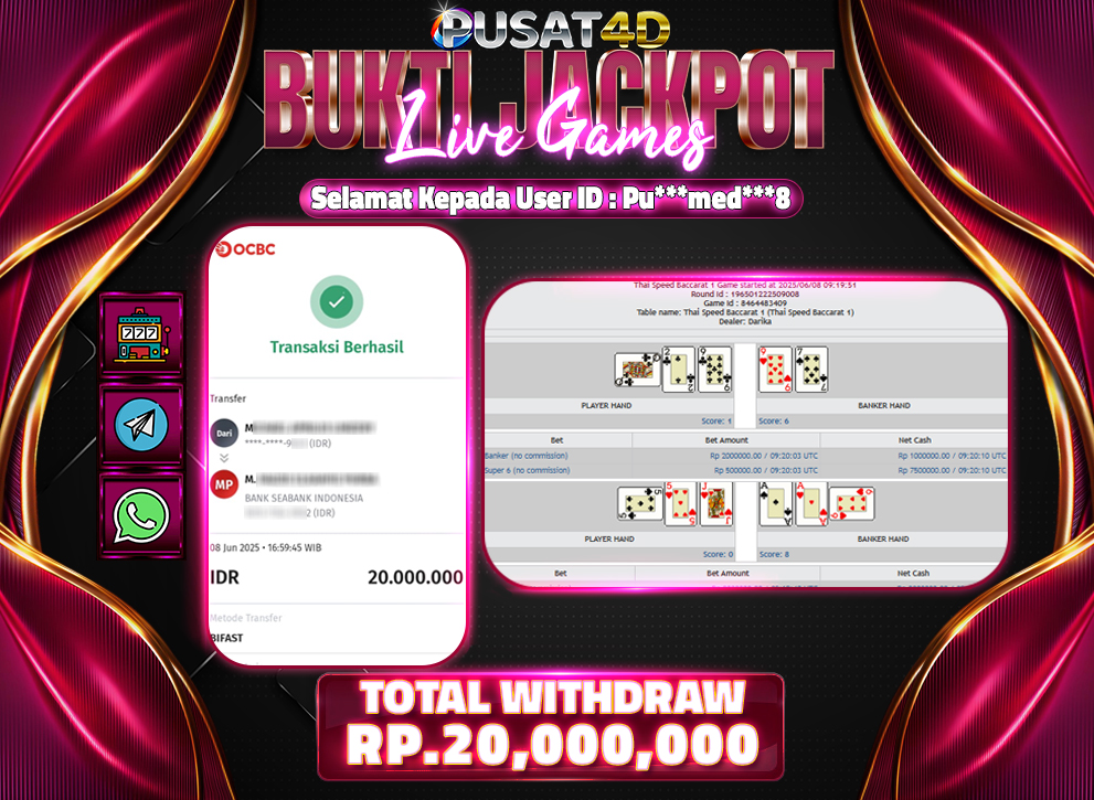 BUKTI KEMENANGAN20jt 8juni