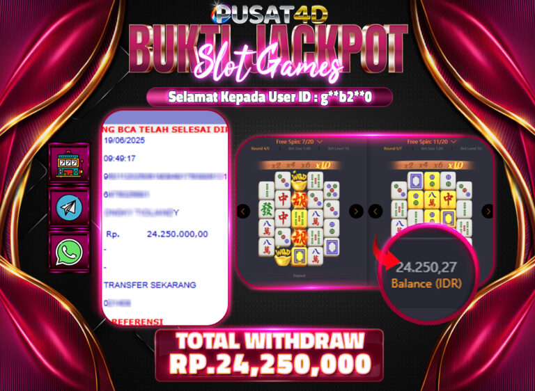 BUKTI KEMENANGAN24jt 19juni