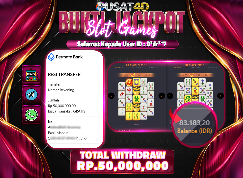 BUKTI KEMENANGAN50jt 8juni