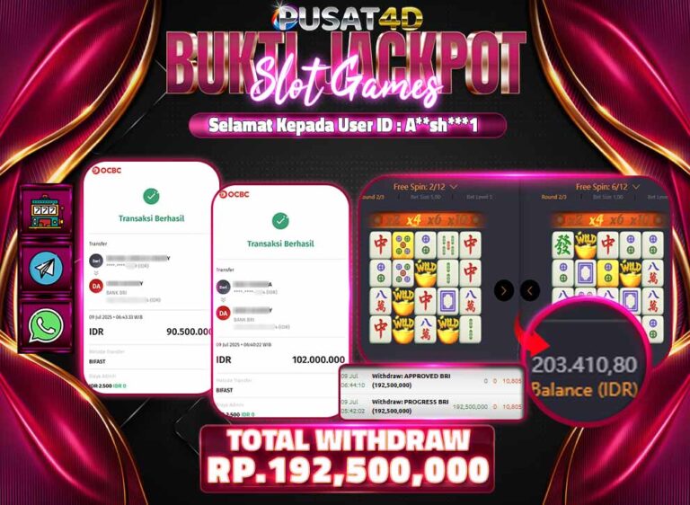 BUKTI KEMENANGA190jt 09 juli