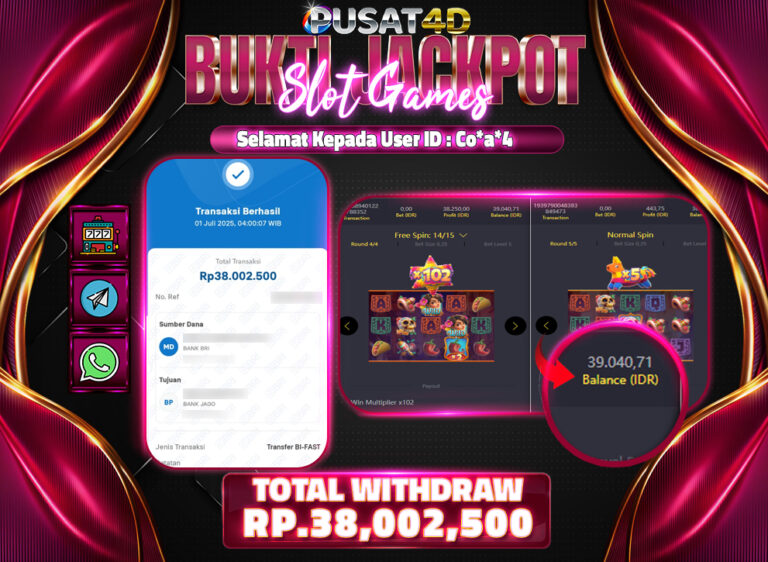 BUKTI KEMENANGAN-Recovered 38 juta 1 JULI
