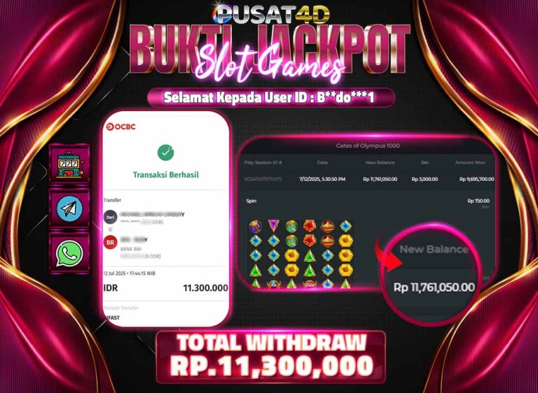 BUKTI KEMENANGAN11jt 12juli