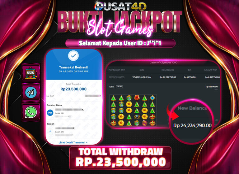 BUKTI KEMENANGAN23jt 05 juli