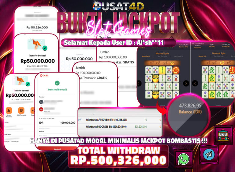 bukti kemenangan terbaru 500 juta 22